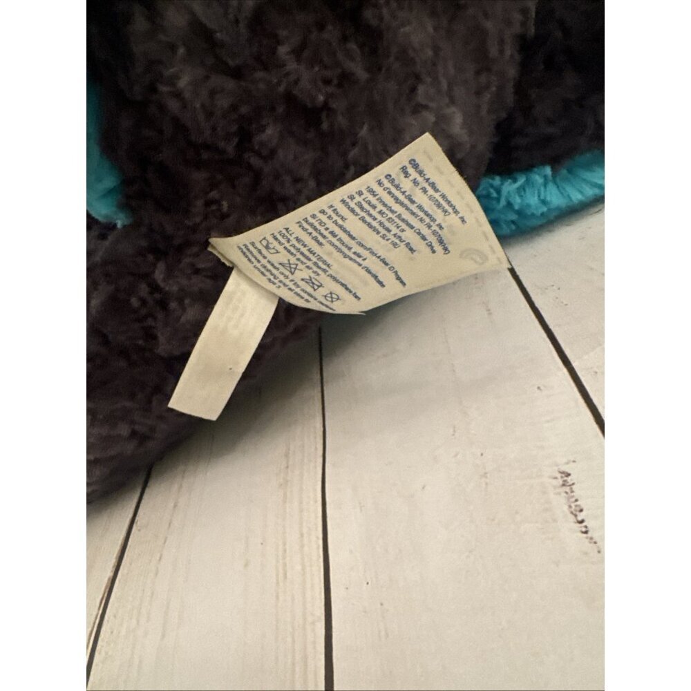 2014 Build A Bear Blue Silver Stegosaurus Dinosaur Plush 17" VGUC (Partial Tag) - Picture 5 of 9